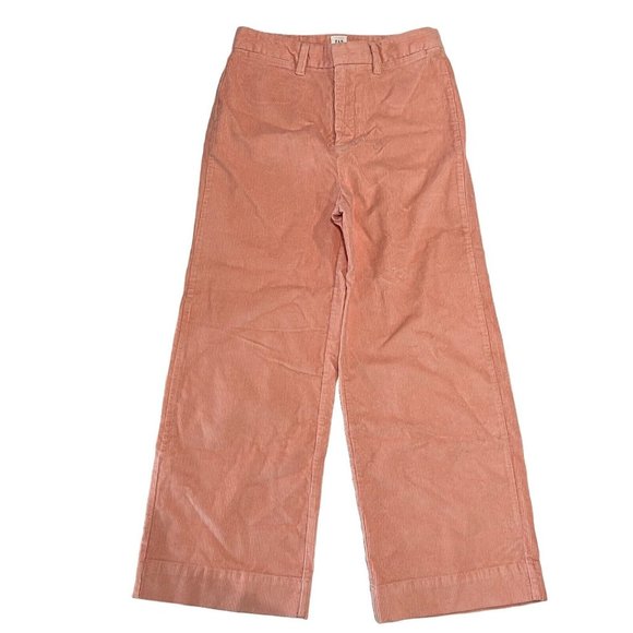 GAP Pants - NWT GAP Women's Wide Leg Crop Corduroy Pants 10 Pink Stretch #355832